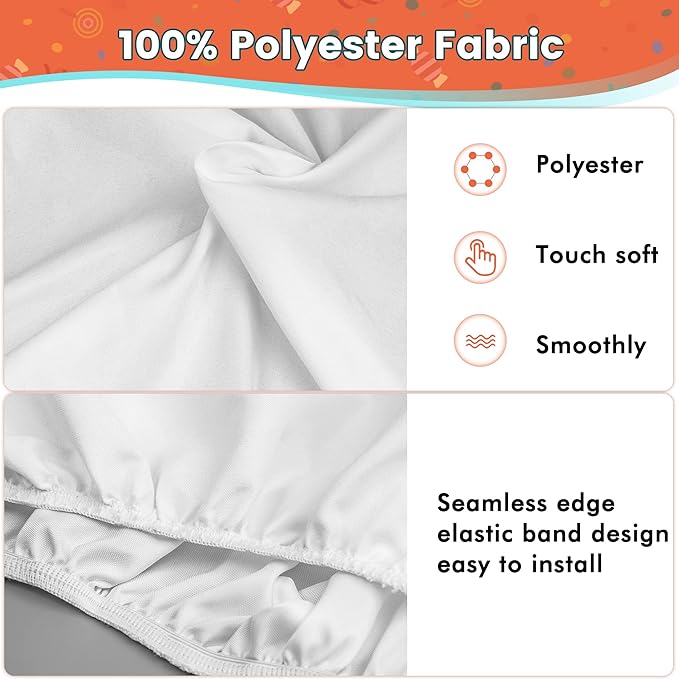 Round Backdrop Cover Oh Baby 7.2ft,White Round Backdrop Cover Gold Oh Baby Sign for Photography Baby Shower,Birthday Party Decorations Gender Reveal Pregnancy Party Photo Studio Props
