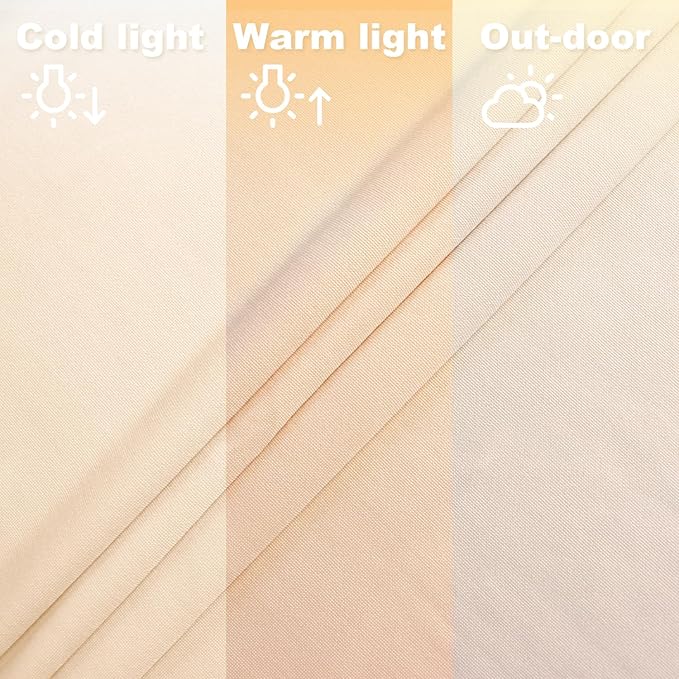 FANPROMS Beige Spandex Arch Cover 6FT Wedding Arch Covers for Chiara Arched Stand Decor Arched Cover Backdrop Fabric Birthday Arches Covers Stretchy Backdrop for Baby Shower Party Decorations