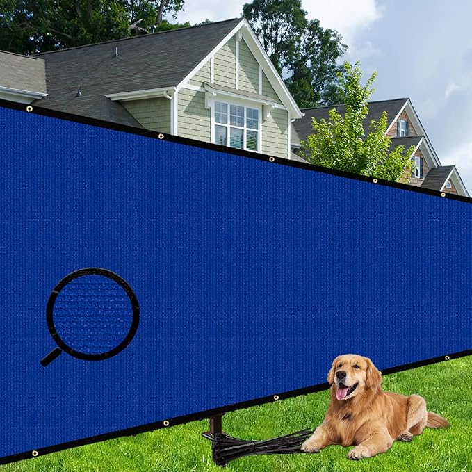Shade&Beyond 5' X 50' Fence Privacy Screen Heavy Duty 170 GSM Fencing Mesh Shade Net Cover for Wall Garden Back Yard Outdoor Home Decoration, Black