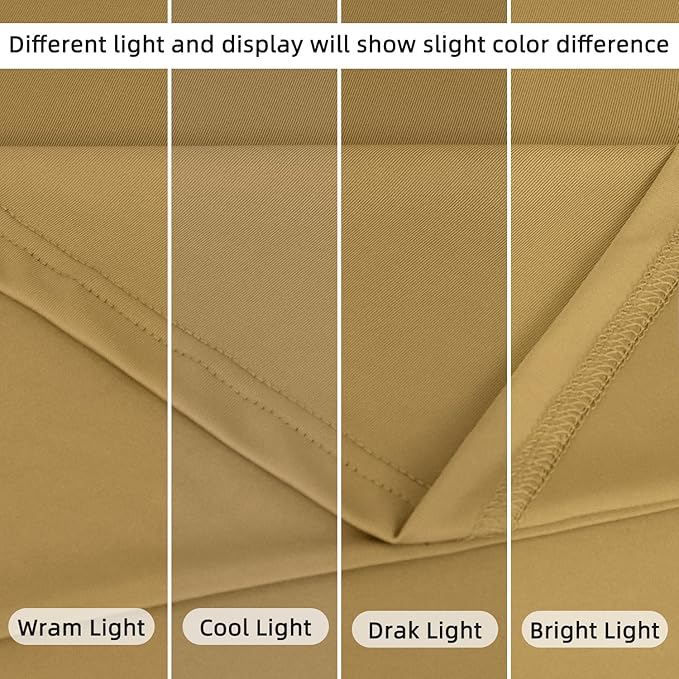 Brown Arch Cover 6ft Wedding Arch Covers Stretchy Backdrop Spandex Fitted Arches Cover Backdrop Fabric Tan Arched Covers for Wedding Party Graduation Celebration Ceremony Decoration
