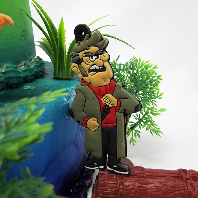 Gravity Falls Deluxe Birthday Cake Topper Set Featuring Gravity Fall Characters and Themed Accessories (Unique Design)