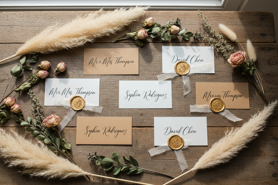 DIY Personalized Place Cards for Guests: Creative Ideas for Every Event