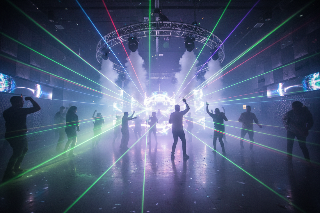 Fog Machines and Lasers for Dance Floors
