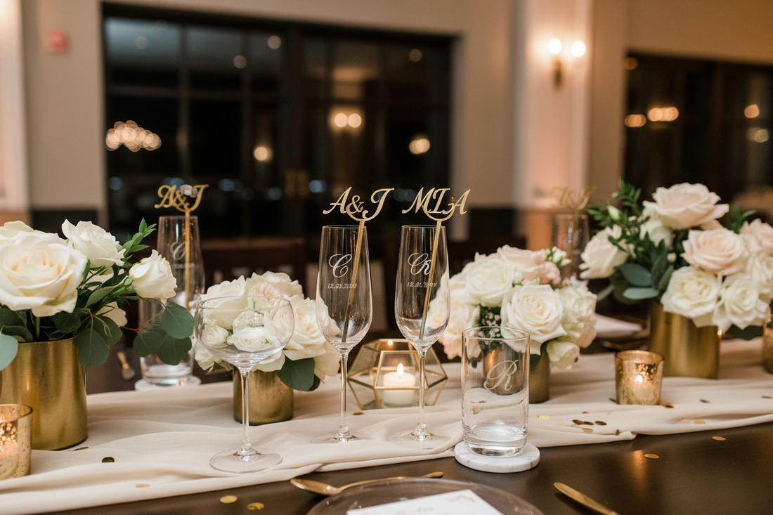 Personalized Drink Stirs and Glassware: The Details That Make Your Party Unforgettable