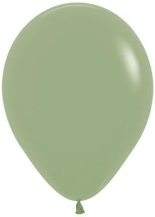 Sempertex 11" Eucalyptus Green Fashion Balloons (50 Count) - Round, Biodegradable Latex, Perfect for Birthday, Baby Shower, General Celebration - Unisex, Children, Women, Men, Boys, Girls