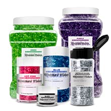 BAKELL Edible Glitter Flakes | Vegan Black Edible Shimmer Flakes | KOSHER Certified | Halal Certified | 100% Edible & Food Grade | Cakes, Cupcakes, Decoration (Black, 45g)