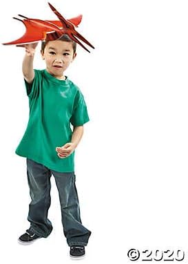 Fun Express Dinosaur Birthday Decorations Hanging Ceiling Decor - Pterodactyl Flying Dinosaur Party Supplies Set of 4 | Dino Birthday Party Decorations for Kids Room Themed Events
