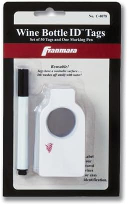 Wine Bottle Tags Reusable (50) | C-8073, #1386 by Franmara