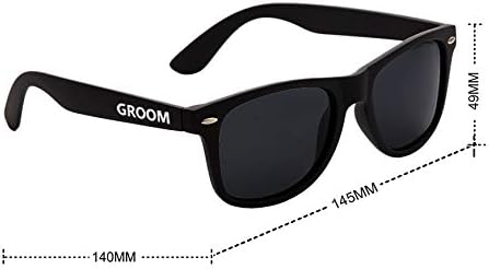 LADY&HOME Bachelor Party 7pcs Wedding Sunglasses for Groom, Best Man, Groomsmen Gifts Wedding Favor