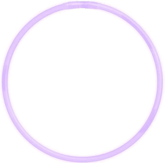 Glow Sticks Bulk Wholesale Necklaces, 1200 22” Purple Glow Stick Necklaces, Bright Color, Glow 8-12 Hrs, Connector Pre-Attached, Sturdy Packaging, GlowWithUs Brand