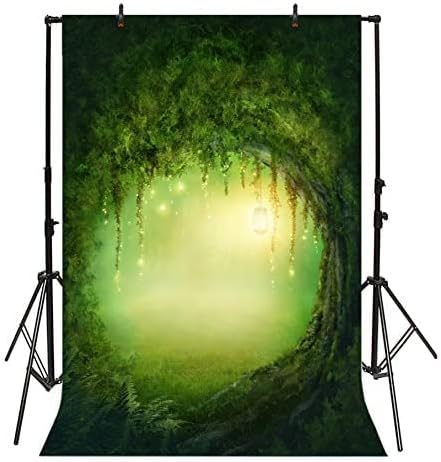Yeele 10x15ft Enchanted Forest Photography Backdrop Fantasy Mysterious Fog Forest Background for Photo Booth Magic Lamp Fairy Kids Boy Girl Adult Photo Booth Shoot Vinyl Studio Props