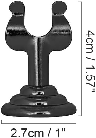 Small Size Table Number Holders,Stainless Steel Place Card Holder for Photos Food Signs Weddings Restaurants Birthdays,Modern Centerpieces Cards Stand with Heavy Casting Base(Size:1.57",Color:Black)