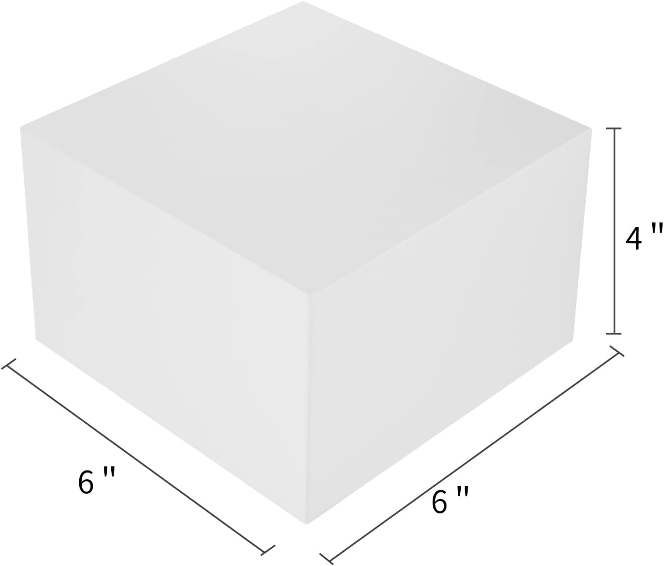 COTOPHER Small Gift Boxes 10 Pack 6x6x4 inches White Gift Boxes with Lids for Gifts, Crafting, Wedding Party Favor, Cupcake Box, Candy, Bridesmaids Proposal Box