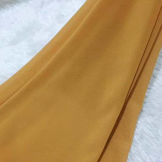YYCRAFT Chiffon Fabric by The Yard 59" Wide 10 Yards, Gold