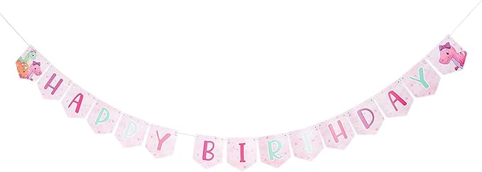 195-Piece Pink Baby Girl Dinosaur Birthday Party Supplies with Plates, Napkins, Cups, Cutlery, Banner, Hats, Table Covers (Serves 24) - Pastel Pink Dinosaur Party Decorations