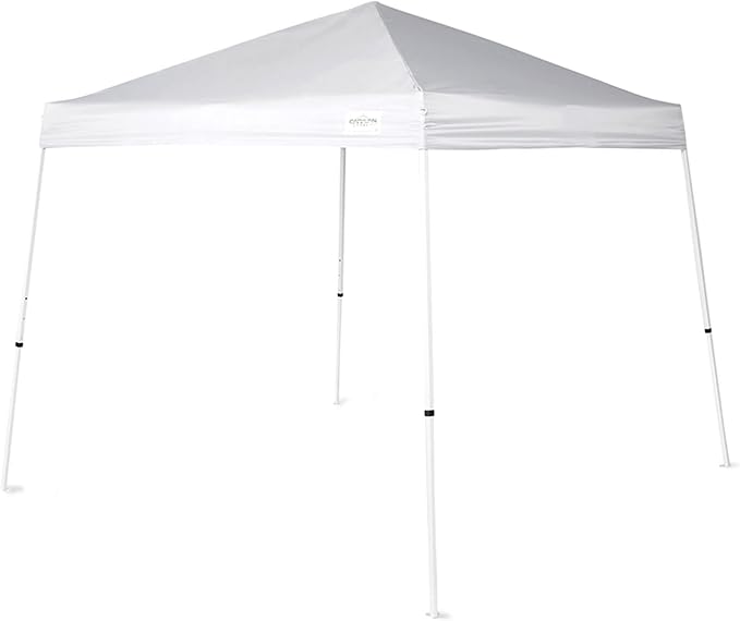 Caravan Canopy V Series 2 10' x 10' Entry Level Angled Leg Instant Canopy, White