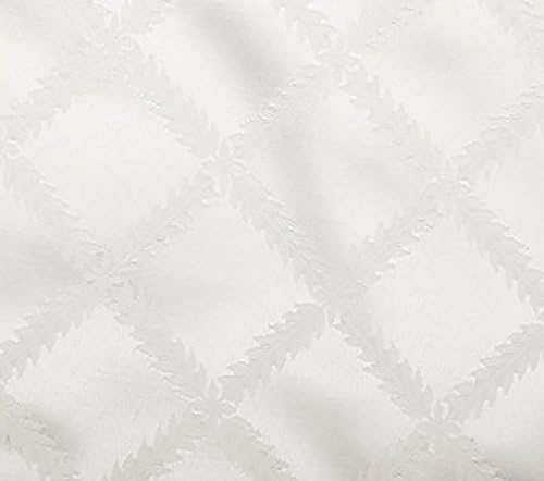 Lenox Laurel Leaf Tablecloth, White - 70" W x 144" L