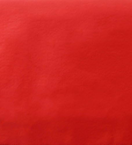 Yourtablecloth Heavy Duty Vinyl Rectangle or Square Tablecloth – 6 Gauge Heavy Duty Tablecloth – Flannel Backed – Wipeable Tablecloth with Vivid Colors & Many Sizes 52 x 70 Ruby Red
