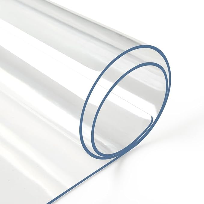 Deep Dream 2.0mm Clear Desk Cover Protector, 40×40 Inch Clear Desk Cover, Clear Desk Mat, Table Cover Tablecloth Protector Square, Table Protector for Dining Room Table