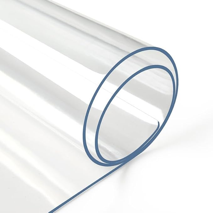Deep Dream 2.0mm Clear Desk Cover Protector, 25×48 Inch Clear Desk Cover, Clear Table Cover, Table Protector for Dining Room Table