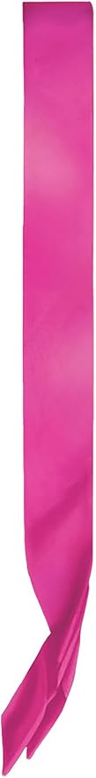 Beistle Cerise Satin Sashes, Customizable Fabric Wearable for Birthdays, Bachelorette Parties, Costumes, Events & Celebrations, 33" x 4"
