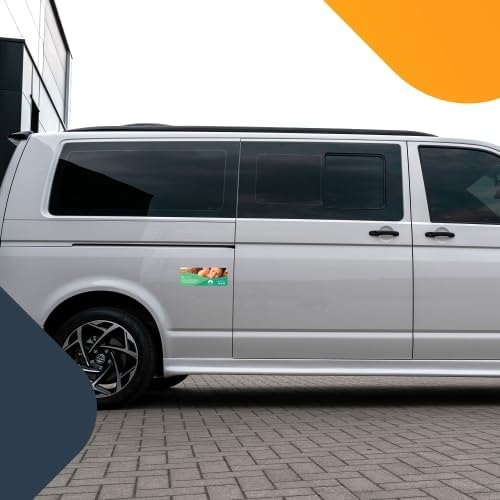 Magnet Me Up Custom 8x3 Inch Rectangle Magnet, Customizable for Businesses, Advertising, Personal Use, Gifts, Choose Your Text, Upload Image, Magnetic Vinyl for Vehicles and Any Magnetic Surface