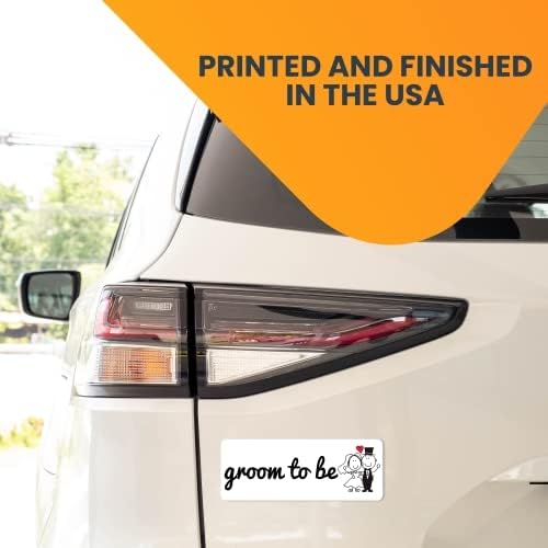 Magnet Me Up Groom to Be Magnet Decal, 3x8 Inches Heavy Duty Automotive Magnet for Car Truck SUV