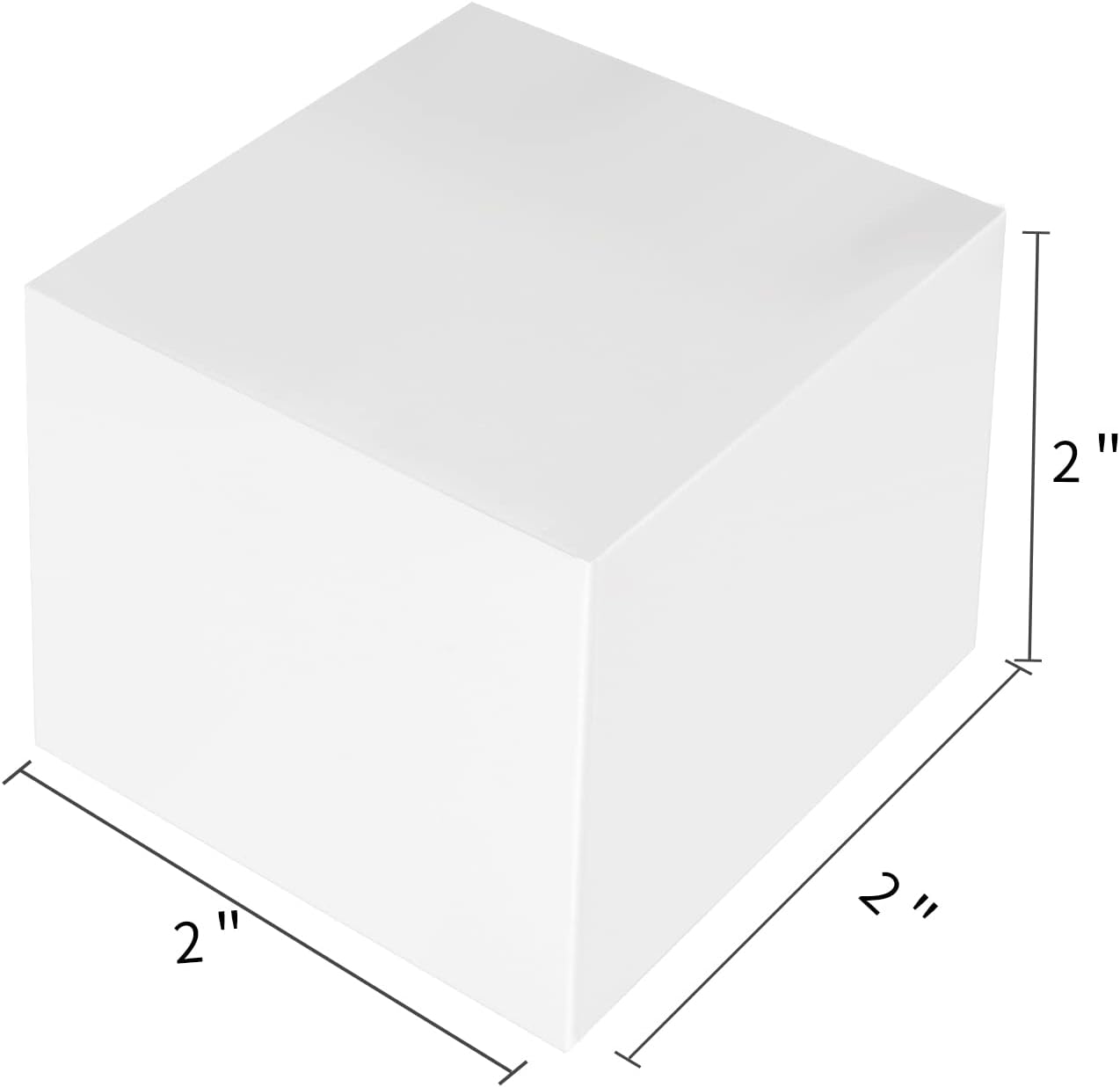 50 Pack Small Gift Boxes, 2x2x2 Favor Boxes White Paper Gift Boxes with Lids for Presents, Crafting, Cupcake Boxes, Gifts, Candy Boxes for Wedding Party Bridal Shower Baby Shower Favors