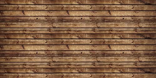 20x10ft Seamless Wood Backdrops for Photography Rustic Grunge Worn Brown Wooden Backdrop Banner Decorations Vintage Wood Board Photography Background Photo Studio Props