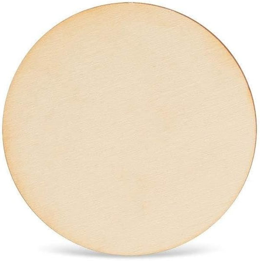 Unfinished Wood Circles 3 inch, 1/8 inch Thick, Pack of 100 Blank Tokens with Rustic Burnt Edges, Wood Discs for Crafts, by Woodpeckers