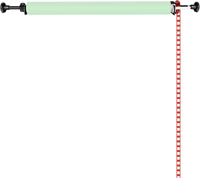 NEEWER Photography Single Roller Wall Mounting Manual Background Support System with 2 x Single Hook, 2 x Expand Bar, 1 x Chain, Load Capacity: 22lb/10kg