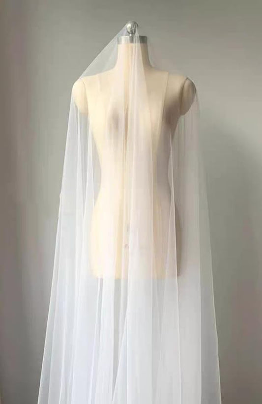 Tulle Fabric,mesh, Ivory Tulle, White Sewing Material for Bridal/Wedding Dress 3 Yard (Ivory)