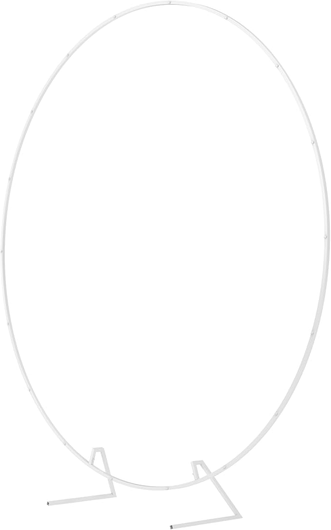 Wokceer Wedding Arch Round Backdrop Stand 7.2FT Circle Balloon Arch Frame Circle Backdrop Stand Gold Round Arch for Wedding Birthday Party Bridal Shower Anniversary Event Ceremony Decoration