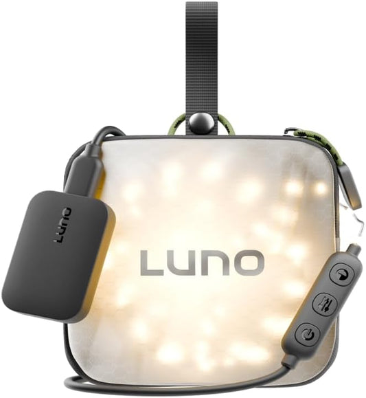 Luno Camping String Lights | 20' USB-Powered Warm White Lights for Outdoor Adventures