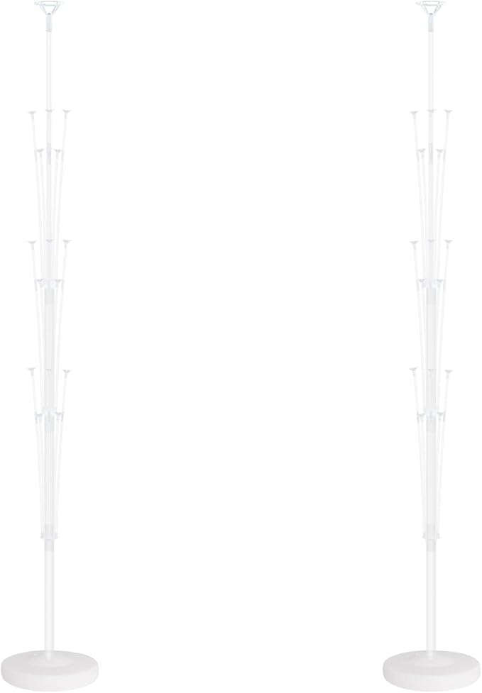 Balloon Column Stand Kit Set of 2 - Balloon Stand with Base, and Pole,Balloon Tower Backdrop Decoration for Wedding, Baby Shower, Birthday Party, or Bachelorette Parties