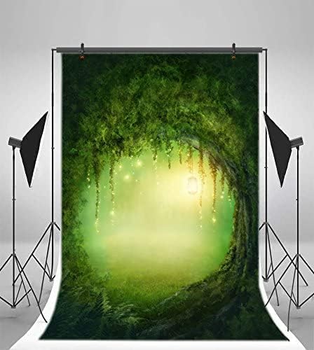 Yeele 10x15ft Enchanted Forest Photography Backdrop Fantasy Mysterious Fog Forest Background for Photo Booth Magic Lamp Fairy Kids Boy Girl Adult Photo Booth Shoot Vinyl Studio Props