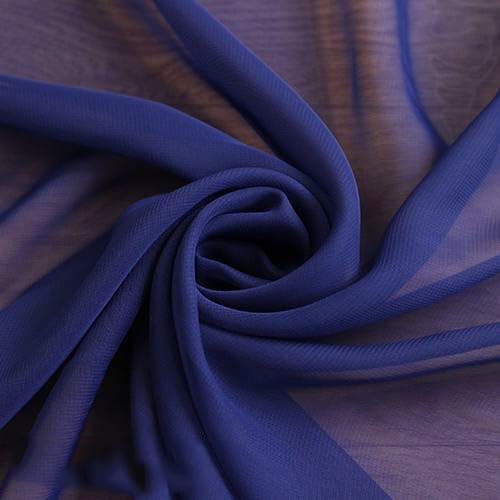 YYCRAFT Chiffon Fabric by The Yard 59" Wide 5 Yards, Navy