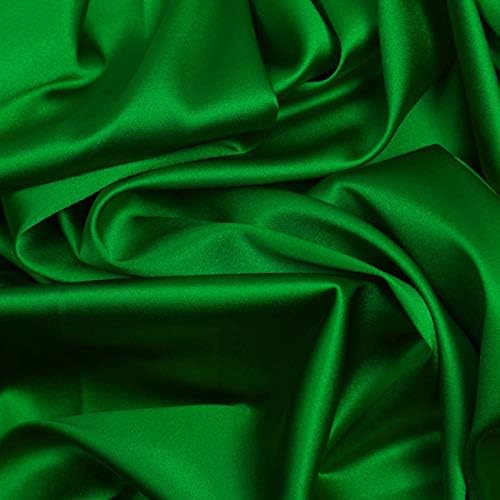 MDS Satin Chair Sashes, 125 Pack, 7”x108” Each, Decorative Chair Bows Ribbon Tie Backs for Wedding Party, Holiday Dinner, Birthday, Reception, Banquet, Hotel & Event Decoration - Green