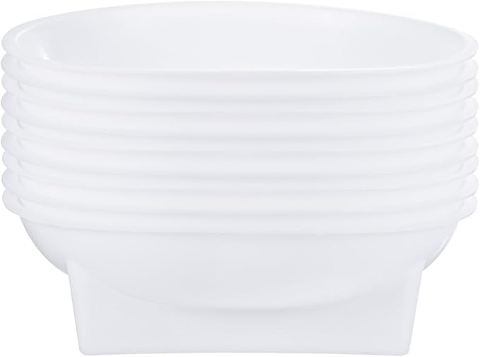 M METERXITY 9-Pack Floral Foam Round Bowls, 6.3 Inch Round Arrangements DIY Floral Bowls, Flower Arrangements Round Supplies for Holiday/Wedding/Party/Birthday Decor [White]