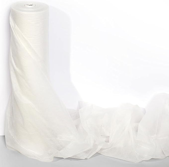 Anderson's White Flame Retardant Gossamer, 59 Inches x 100 Yards, Sheer Fabric for Wedding Decorations, Baby Shower, Gender Reveal, Prom, Homecoming, Event Photos, Drapes