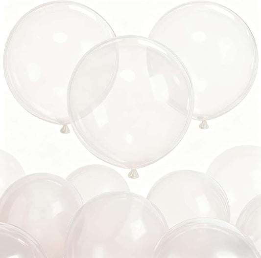 50 Pack Clear Balloons 24 Inch Clear Latex Balloon - Stunning and Versatile Decorations for Any Occasion
