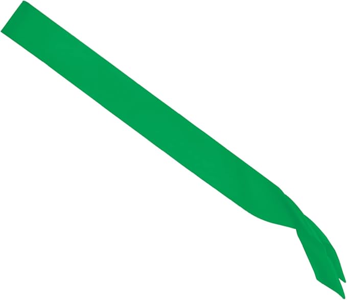 Satin Sash (green) Party Accessory (1 count) (1/Pkg) (Pack of 2)
