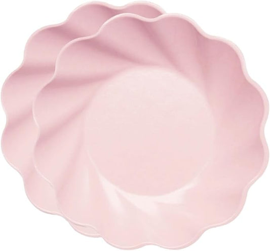 Sophistiplate Eco-Friendly Compostable Dinner Plates - Made of Bamboo Wood Fiber, and Sugarcane- Biodegradable and Disposable Party Plates- Sturdy & Heavy Duty - Pack of 16