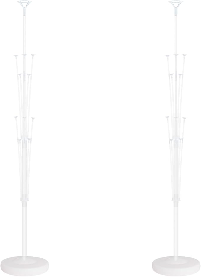 Balloon Column Stand Kit Set of 2 - Balloon Tower with Stand, Base, and Pole,Backdrop Decoration for Wedding, Baby Shower, Birthday Party, or Bachelorette Parties (No balloon)