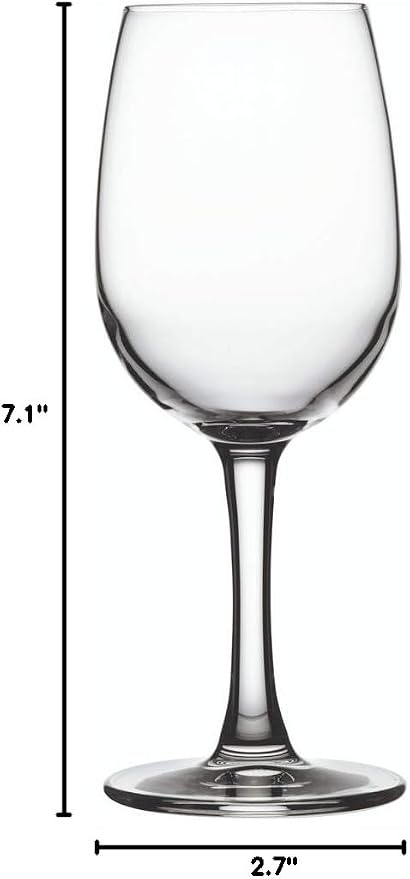Restaurantware Voglia Nude 8.5 Ounce Port Wine Glasses Set Of 6 Crystal Port Glasses - Laser-Cut Rim Dishwasher-Safe Glassware Fine-Blown Crystal Dessert Wine Glasses