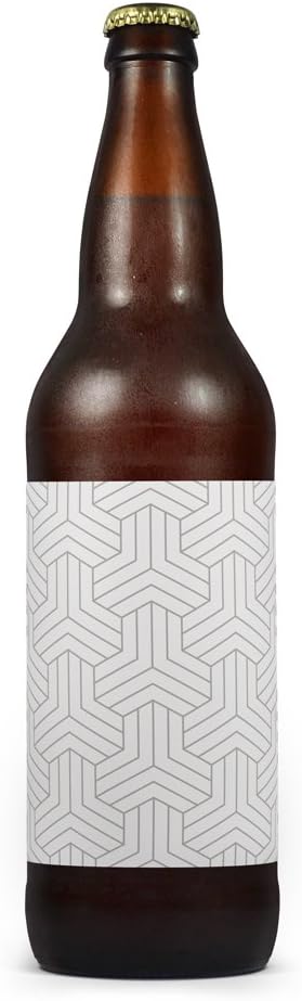 60 Printable Large Beer Bottle White Labels, 4x3 inches, 100% Recycled White
