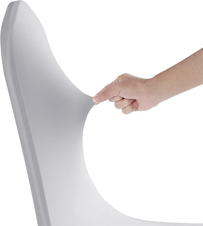 SuperO Waterproof Spandex Chair Cover 25PCS, Stretch Dining Chair Covers, Polyester Outdoor Chair Covers, Protector Stretch Chair Cover for Party Universal, Banquet, Wedding Event, Hotel(Silver)