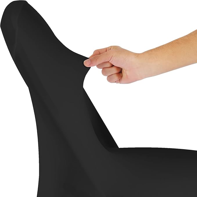 magalo 20 Pack Black Spandex Folding Waterproof Chair Cover, Stretch Chair Cover Protector for Wedding, Party, Dining Banquet and Other Special Events