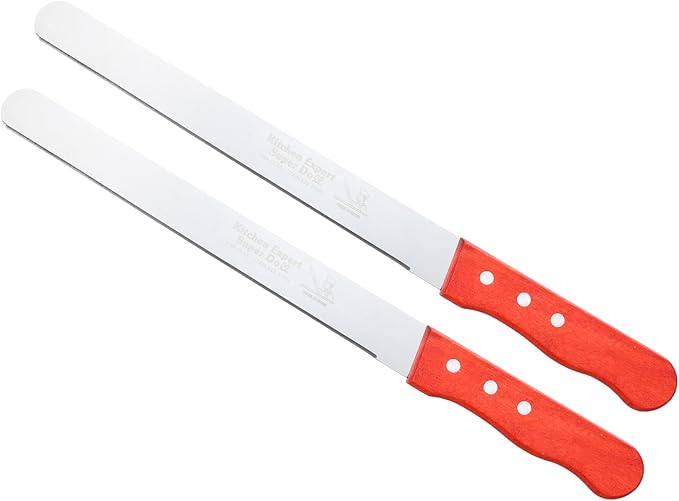 PATIKIL Floral Foam Knife, 2 Pcs 37.5 x 3.1CM Florist Professional Cutting Knife for Flower Foam Block Cake, Wooden Handle