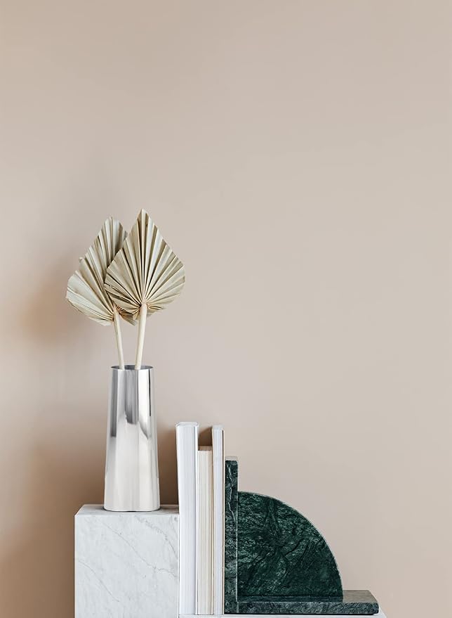 Serene Spaces Living Small Silver Cylinder Metal Vase, Elegant Flower Vase for Wedding, Anniversary, Home Decor, Table Centerpiece for Coffee Table, Dining Table, Countertop, 2.25" Diameter & 6" Tall